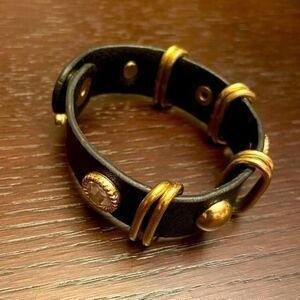 Vintage Costume Jewelry Black Bracelet